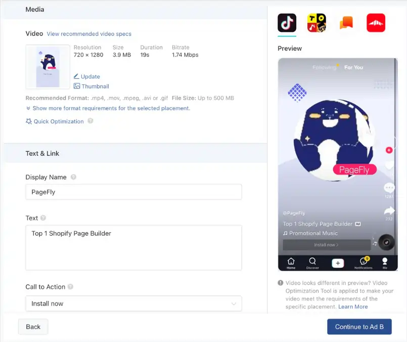 TikTok Ads Ad Creative