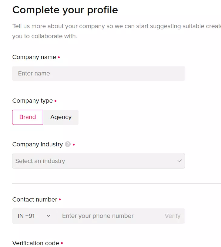 Create TikTok Creator Profile