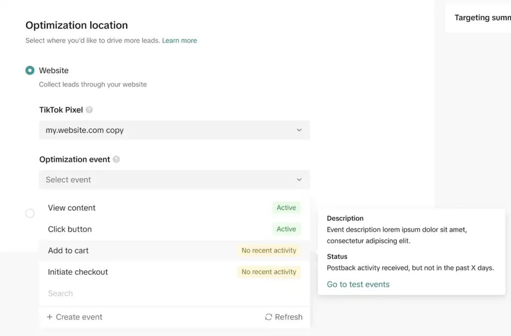 Optimize TikTok Pixel