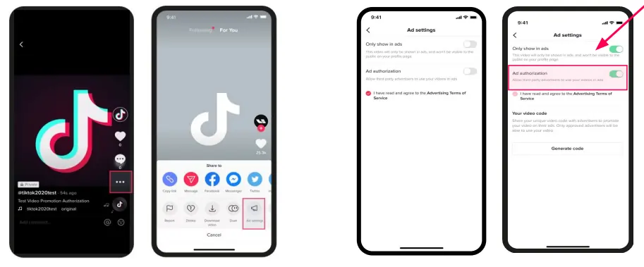 Tiktok Brand Inputs Code into Ads Manager